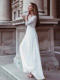 Plus Size Evening Dress Elegant Sequin Half-Sleeve Sexy V Neck Chiffon Swing Party Dress For Women