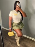Women's Vintage Wash Stretch Denim Shorts