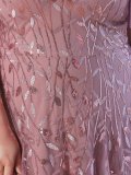 Evening Gown Plus Size Sequin Ball Gown Ruffle Sleeve Mermaid Swing Maxi Dress