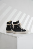 Platform Canvas Shoes Women's Washed Couple High-Top Shoes Ripped Denim Style Trendy Shoes For Men