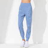 Autumn Sports Loose Feet Slim Fit Elastic Waist Quick-Drying Sports Trousers Running Yoga Fitness Pants