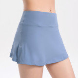 Women Sports Stretch Quick Dry Running Yoga Pants High Waist Fitness Mini Skirt