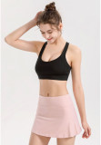 Women Sports Stretch Quick Dry Running Yoga Pants High Waist Fitness Mini Skirt