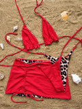 Women Sexy Bikini Swimswear Three-Piece
