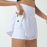 Women Summer Running Training Fitness Marathon High Waist Shorts