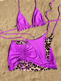 Women Sexy Bikini Swimswear Three-Piece