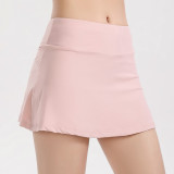 Women Sports Stretch Quick Dry Running Yoga Pants High Waist Fitness Mini Skirt