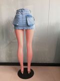 Sexy Fit Denim Bodycon Club Skirt