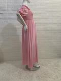 Printed Square Neck Puff Sleeves Maternity Dress Party Photoshoot Bohemian Style