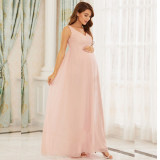 chiffon maternity sleeveless photography dress