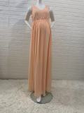 chiffon maternity sleeveless photography dress