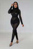 Women's Fashion Wool Knitting Jumpsuit