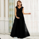 chiffon maternity sleeveless photography dress