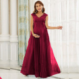 chiffon maternity sleeveless photography dress
