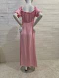 Printed Square Neck Puff Sleeves Maternity Dress Party Photoshoot Bohemian Style