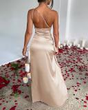 Women Backless Slim Dress