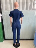 Women Sexy Denim Jumpsuit