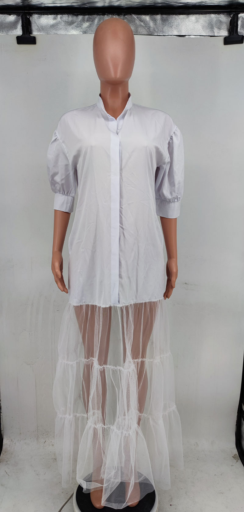 White Short Sleeve Shirt for Casual Wear