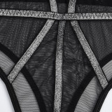 sexy lingerie gold silk beautiful lines mesh teddy lingerie