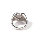 Copper couple ring Heart diamond ring