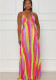 Summer Women's Slip Dress Maxi Casual Printed Dress Fashion Clothing