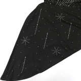 Trendy Strapless Beaded Cropped Dress for Clubbing