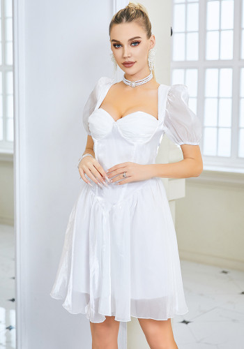 spring summer women's dress fitting dress