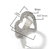 Cutout Heart Fashion Ring