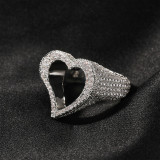 Cutout Heart Fashion Ring