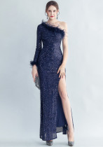 long sequins Plus Size Fat Beauty Formal Party Evening Dress long sequins Plus Size Fat Beauty Formal Party Evening Dress