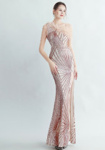 long sequins Plus Size Fat Beauty Formal Party Evening Dress long sequins Plus Size Fat Beauty Formal Party Evening Dress