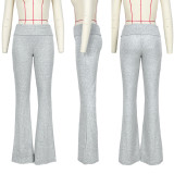 Women's Fashion Comfortable Slim Fit Low Rise Bell Bottom Pants
