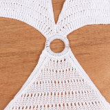 Women v-neck tie beach dress