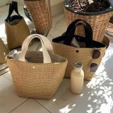 Ladies Beach Holidays Summer Rustic Tote Straw Bag