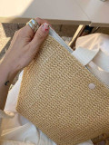 Ladies Beach Holidays Summer Rustic Tote Straw Bag