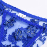 Sexy Romantic Flower Embroidery See-Through Sexy Suit For Women