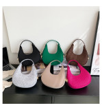 Baguette bag women's spring fashion retro felt creasing crocodile pattern underarm bag women's shoulder bag