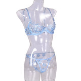Sexy Romantic Flower Embroidery See-Through Sexy Suit For Women