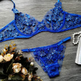 Sexy Romantic Flower Embroidery See-Through Sexy Suit For Women