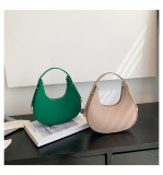 Baguette bag women's spring fashion retro felt creasing crocodile pattern underarm bag women's shoulder bag