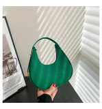 Baguette bag women's spring fashion retro felt creasing crocodile pattern underarm bag women's shoulder bag