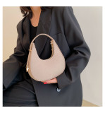 Baguette bag women's spring fashion retro felt creasing crocodile pattern underarm bag women's shoulder bag