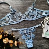 Sexy Romantic Flower Embroidery See-Through Sexy Suit For Women