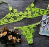 Sexy Romantic Flower Embroidery See-Through Sexy Suit For Women