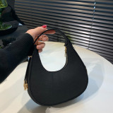 Baguette bag women's spring fashion retro felt creasing crocodile pattern underarm bag women's shoulder bag