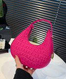 Baguette bag women's spring fashion retro felt creasing crocodile pattern underarm bag women's shoulder bag