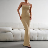 Women Sexy Strap Maxi Dress
