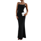 Women Sexy Strap Maxi Dress