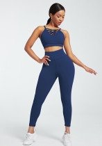 Women Yoga Crossover Tank Top Hooded Sport Three-Piece Women Yoga Crossover Tank Top Hooded Sport Three-Piece