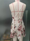 Women floral lace See-Through camisole nightdress Sexy Lingerie